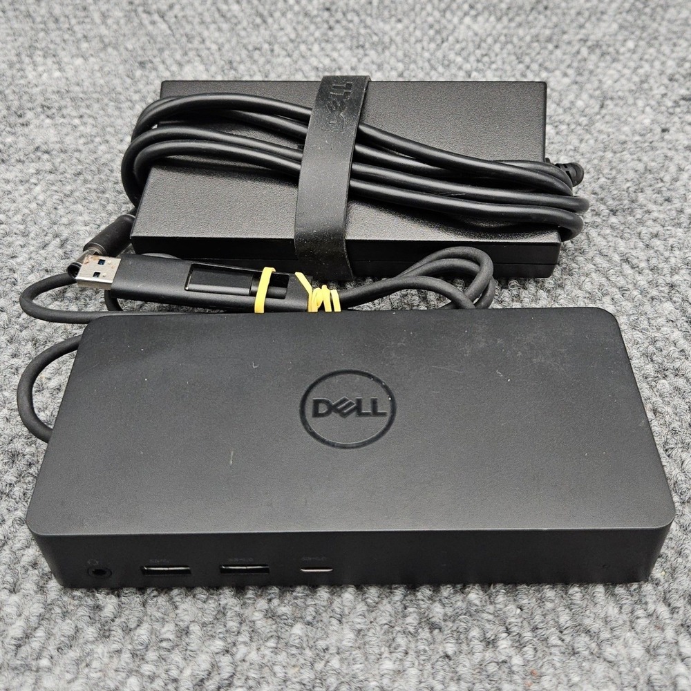 Dell D6000 Universal Docking Station USB-C USB 3.0 DisplayLink w/ Power Adapter